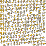 Miles "Tails" Prower sprite sheet