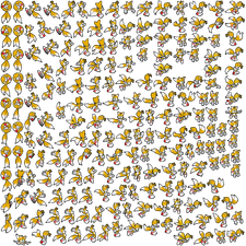 Sprite sheet from Sonic Jump (2012)