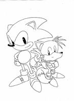 Sonic and Tails for the main Japanese artork