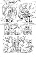 Page nine pencils. Art by Tracy Yardley.