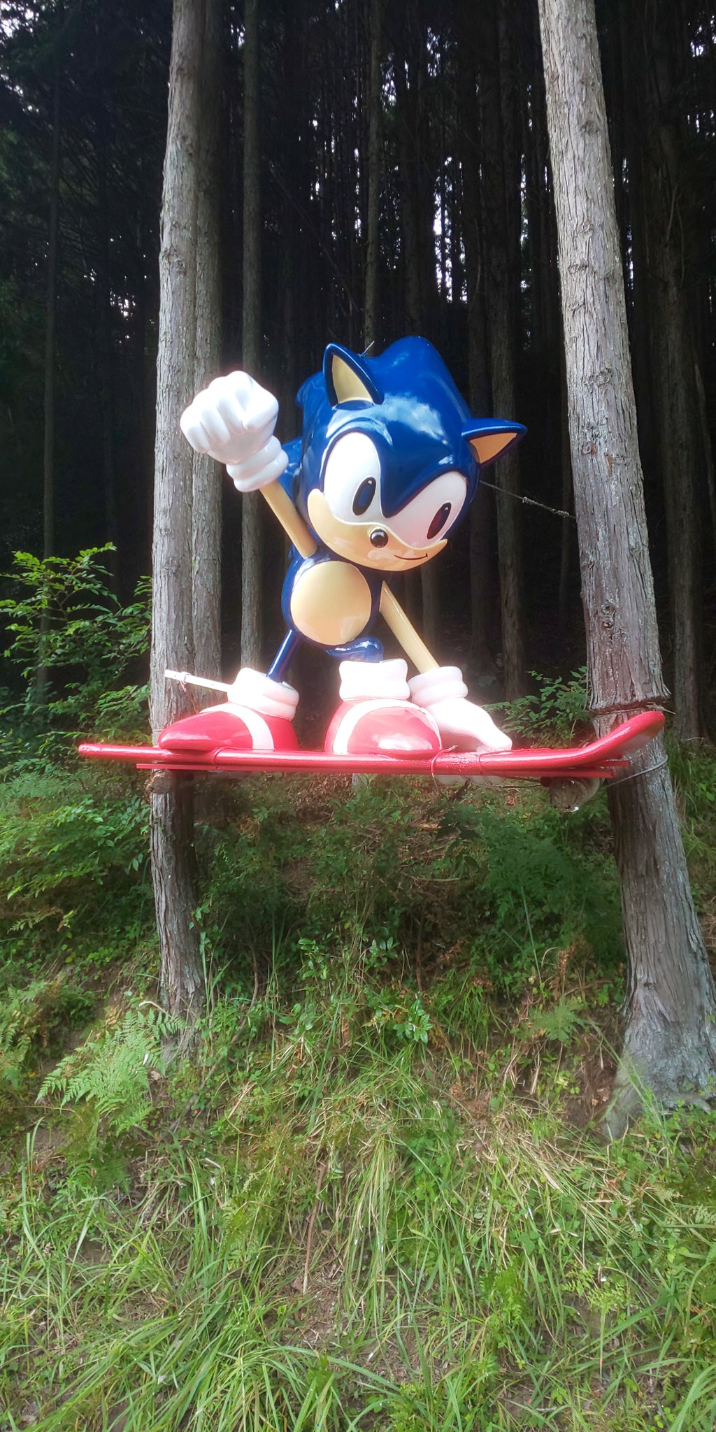 Treasured by fans, Sonic statue in Japanese woods gets restored - Tails'  Channel