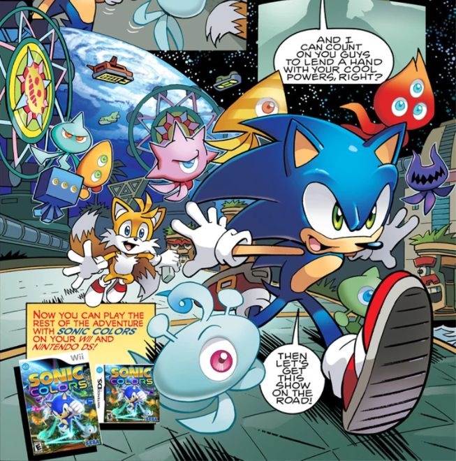 💙 🌐Sonic Colors Rise Of The Wisps - Sonic Comic Latino