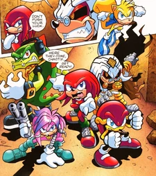 The  and  preparing to fight the .