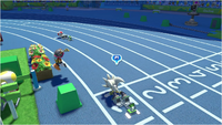 Mario & Sonic at the Rio 2016 Olympic Games - Team Silver VS Team Toad 4x100m Relay