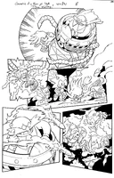 Page eight inks. Pencils by Tracy Yardley. Inks by Terry Austin.