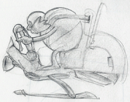 Sketch of Eggman's vehicle from ending animation. Taken from Sonic Generations.