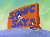 Sonic Says card