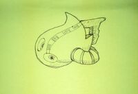 Sketch of the Burst Wispon by Shun Nakamura