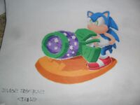 Concept artwork of Super Sonic Sled.