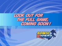 The message about the full game after a race.