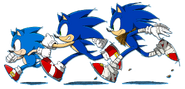 Classic, Modern and Boom Sonic for June 2016, celebrating the 25th anniversary of the Sonic series.