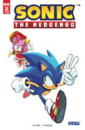 Sonic the Hedgehog #2 (May 2018, 2nd printing). Art by Tyson Hesse.