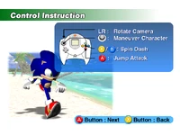 Инструкция по управлению за Соника.