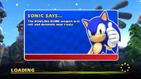 A tip for the Bowling Bomb from the loading screen.