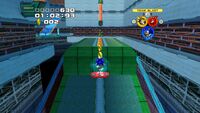 Sonic using the Light Speed Dash