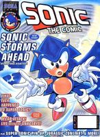 Sonic the Comic #102 (April 1997). Art by Richard Elson and John Burns.