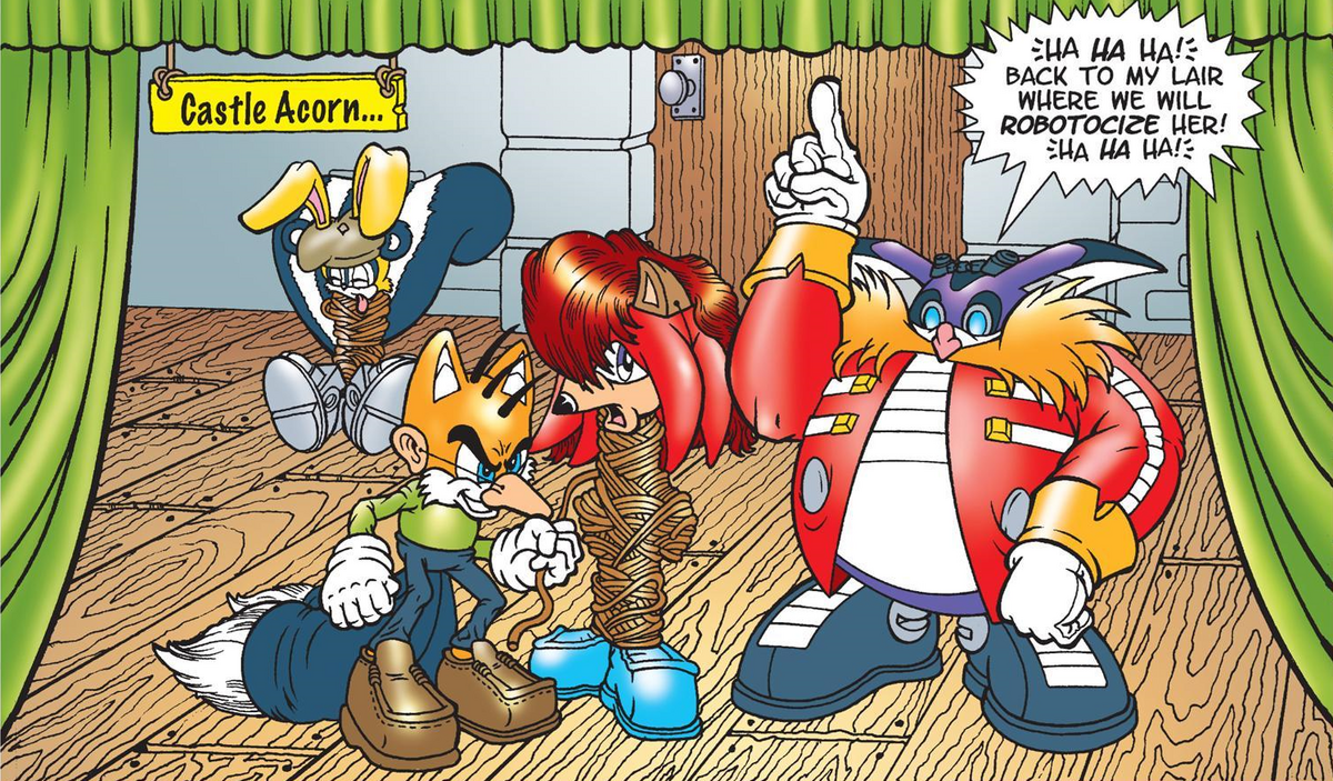 Sonic acts. Эггман и Салли. Снивли из Соника. Eggman Kill Sonic. Sonic vs Dr Robotnik.