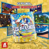 Promotional graphic for Party Punch formula, which is also advertising the Gfuel waitlist