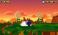 Spin Dash in Sonic Lost World 3DS