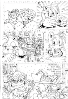 Page twenty-two inks. Art by Jeff Axer.