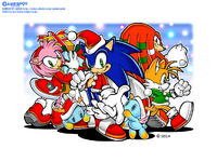 Christmas-themed wallpaper, from GameSpot Japan