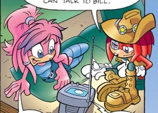 Knuckles and Julie-Su contact Lara-Su, from .