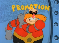 "I'll have to give myself a promotion!"