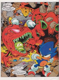 Sonic the Comic #134A FN; Fleetway Quality, Hedgehog with bag tag bonus -  1998