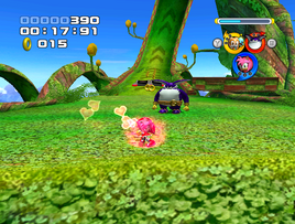 Amy's swinging hammer attack