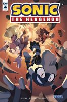 Sonic the Hedgehog #4 (April 2018). Art by Nathalie Fourdraine.