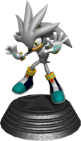 Sonic Generations Silver Statue