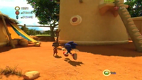 Yaya in Mazuri's Town Stage on the Xbox 360/PlayStation 3 version of Sonic Unleashed.