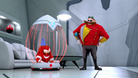 SB S1E35 Alt Knuckles cage Eggman