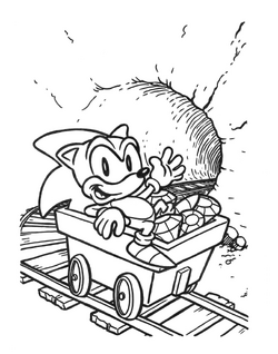 Sonic the Hedgehog (Paint 'n' Marker Book; 1993) Golden Books