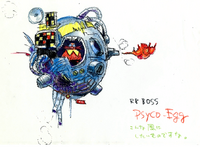 Boss concept art created around the time of Sonic the Hedgehog CD.