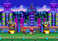 The exterior area (Morning), from Knuckles' Chaotix.