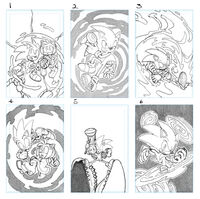 Cover C thumbnails. Art by Evan Stanley.