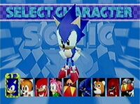 R-char select-sonic