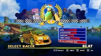 De La Custom GGs statistics in Sonic & Sega All-Stars Racing.