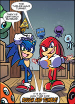 Sonic and Knuckles Mocking Rough and Tumble