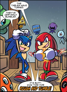 Sonic and Knuckles Mocking Rough and Tumble