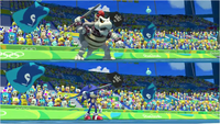 Mario & Sonic at the Rio 2016 Olympic Games - Dry Bowser VS Sonic Javelin Throw