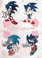 Four different options for Sonic's redesign