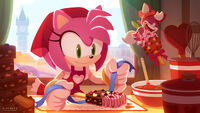 Sonic Channel - Valentine's Day 2020. Art by Yui Karasuno.