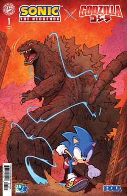 SonicXGodzillaIssue1CoverA