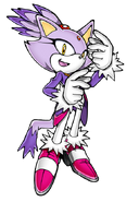 Blaze smiling