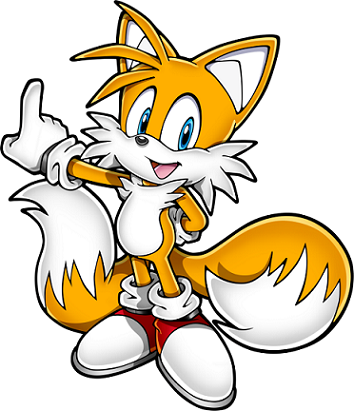 Tails Miles Prower Running Sticker - Tails Miles Prower Running