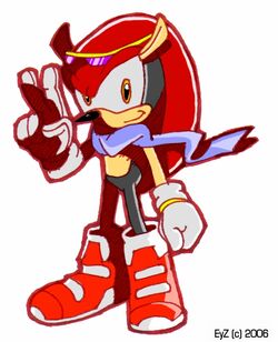 278063 - safe, artist:yessiemaltese, mighty the armadillo (sonic), armadillo,  mammal, anthro, archie sonic the hedgehog, sega, sonic the hedgehog  (series), 2020, blue eyes, boots, clothes, gloves, male, shoes, simple  background, solo, solo