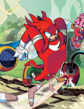 Knuckles o Equidna, Mundo Sonic Boom Wiki