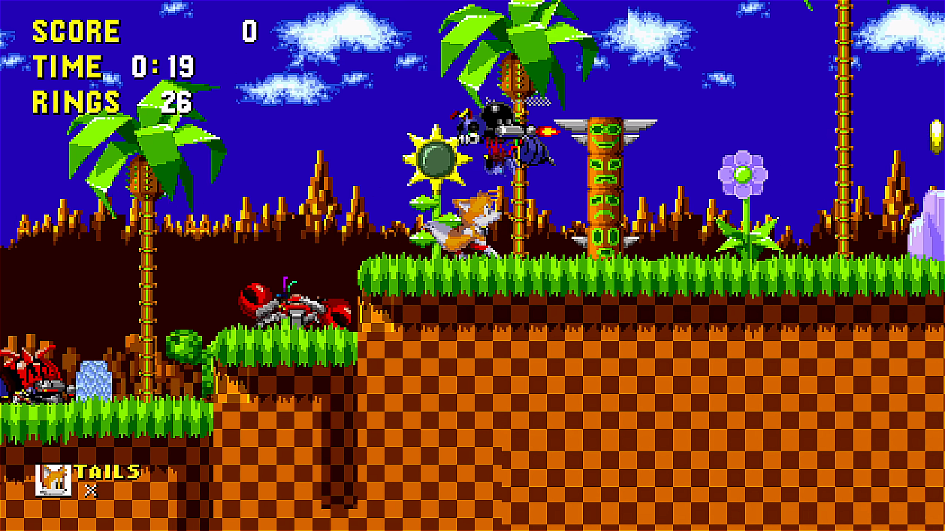 Sonic e.x.e (act⭕ green hill zone)